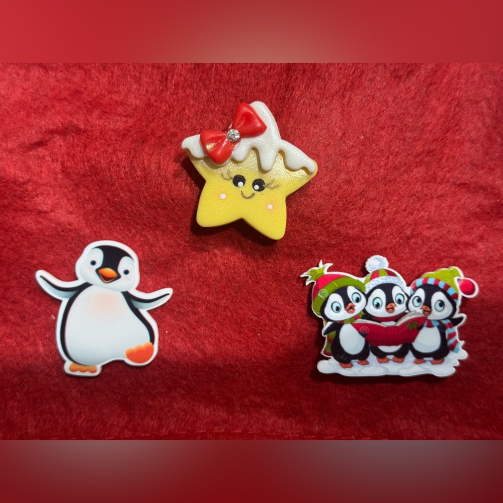 NWOT 3 piece penguin magnet set!